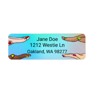 Diversity Hands Return Address Label
