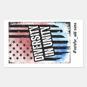 Diversity in Unity US 2024 Presidential Election  Sticker