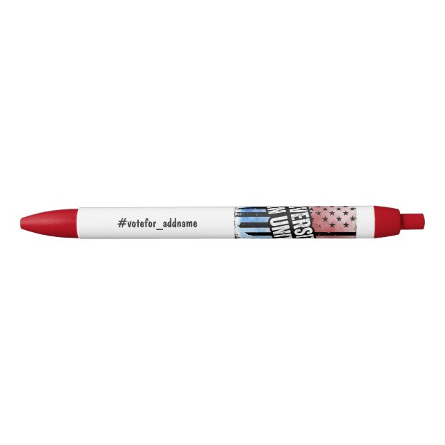 Diversity in Unity USA 2024 Elections Vote Black Ink Pen (Front)