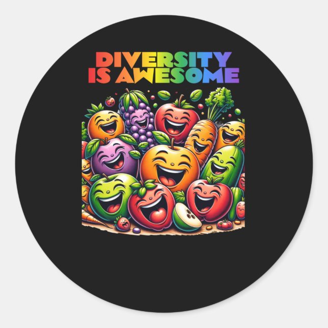 Diversity Is Awesome Sticker  (Front)
