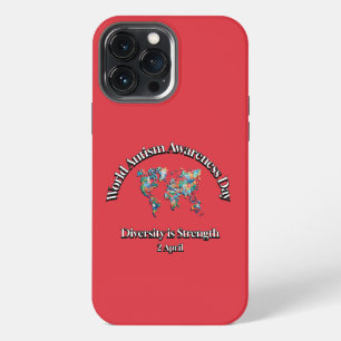Diversity is Strength. World Autism Awareness Day iPhone 13 Pro Max Case
