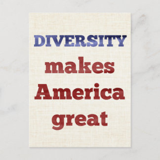 DIVERSITY Makes America Great Postcard