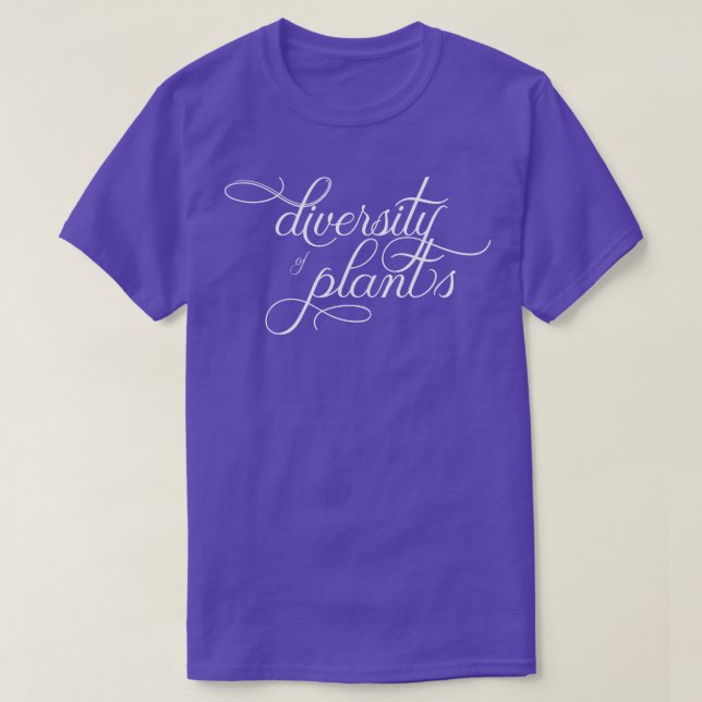 Diversity of Plants for darker shirts (Design Front)