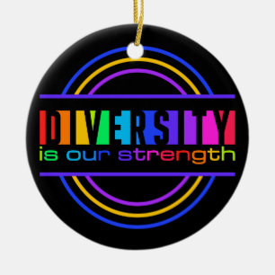Diversity ornament, customize ceramic ornament