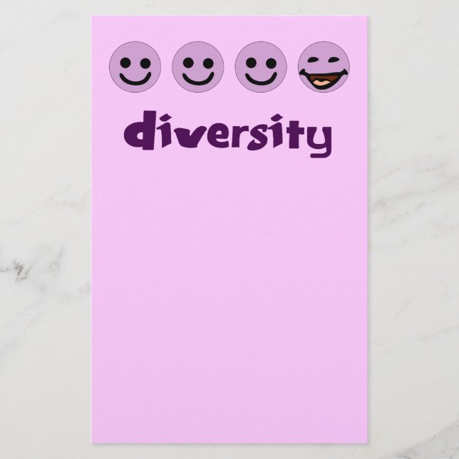 Diversity Purps Stationery (Front)