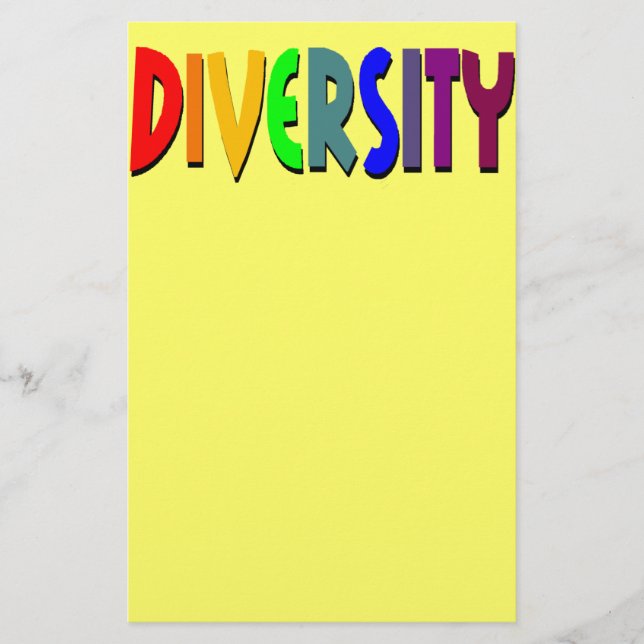 Diversity (Rainbow) Stationery (Front)