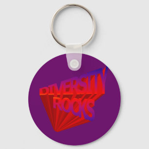 Diversity Rocks Keychain