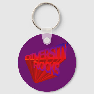 Diversity Rocks Keychain