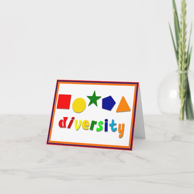 Diversity Shapes Note Card (Front)