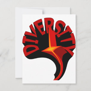 Diversity Swirling Star Invitation Template