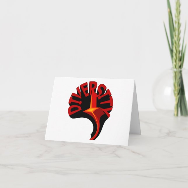 Diversity Swirling Star Notecard (Front)