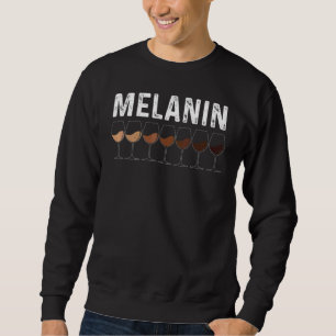 Diversity Wine Glass Skin Tones Black Pride Melani Sweatshirt