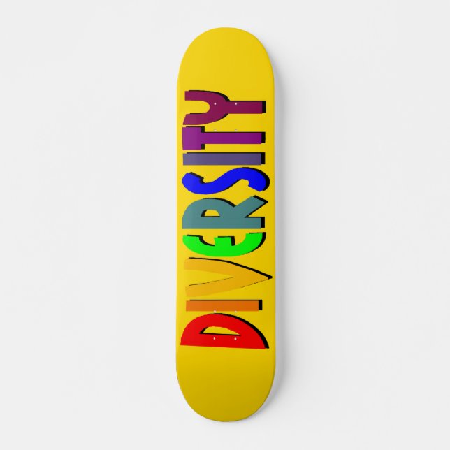 Diversity (Yellow Gold) Skateboard (Front)