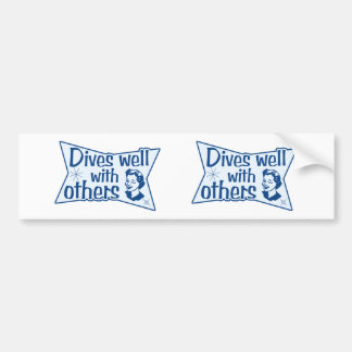 Dives Well With Others Bumper Sticker