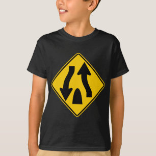 Divided Highway Ends Highway Sign T-Shirt