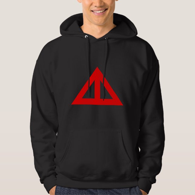 Divided Triangular Arrow Hoodie (Front)