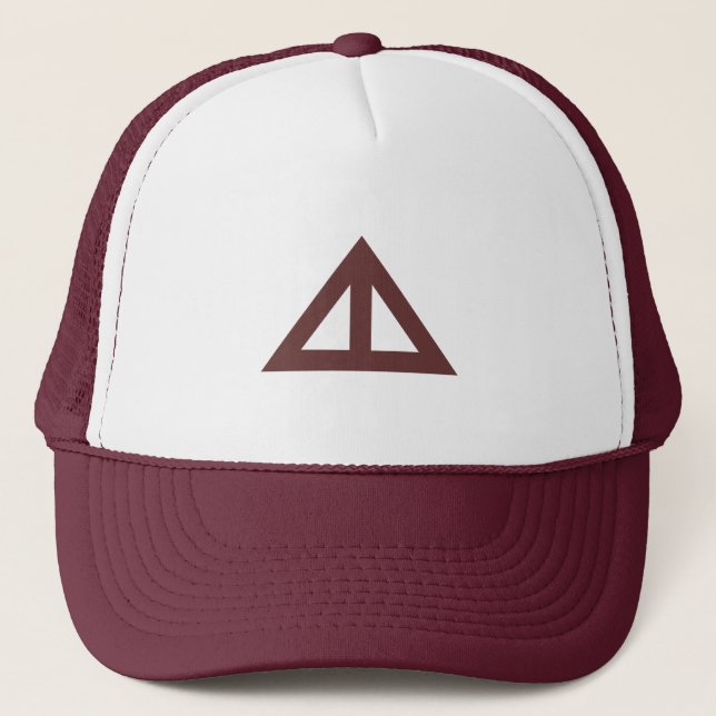 Divided Triangular Arrow Trucker Hat (Front)