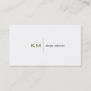 Divider Line (apple green) Tab Business Card