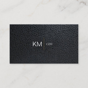 Divider Line with Black Tab / Leather Business Card