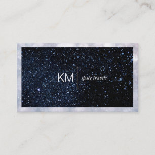 Divider Line with Black Tab / Night Sky Business C Card