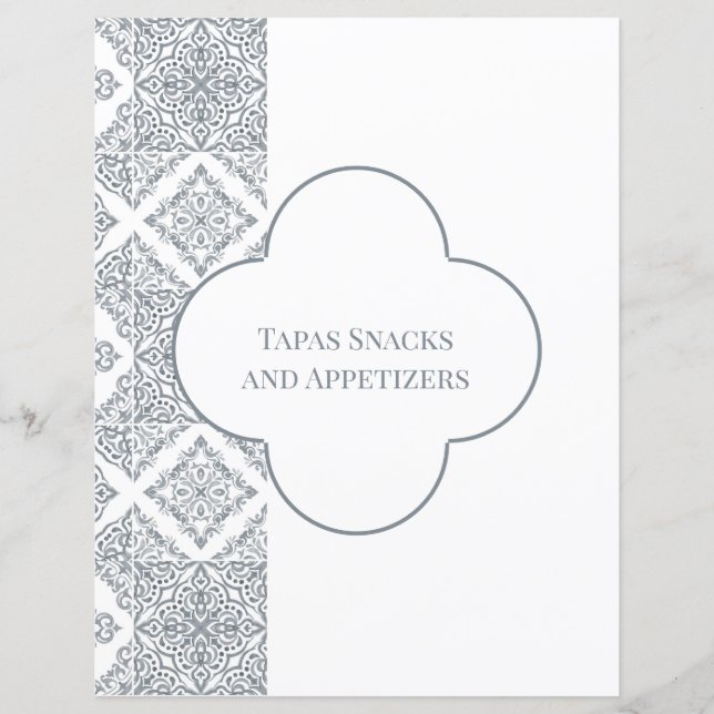 Divider Page for Grey Spanish Tile Classeur (Devant)