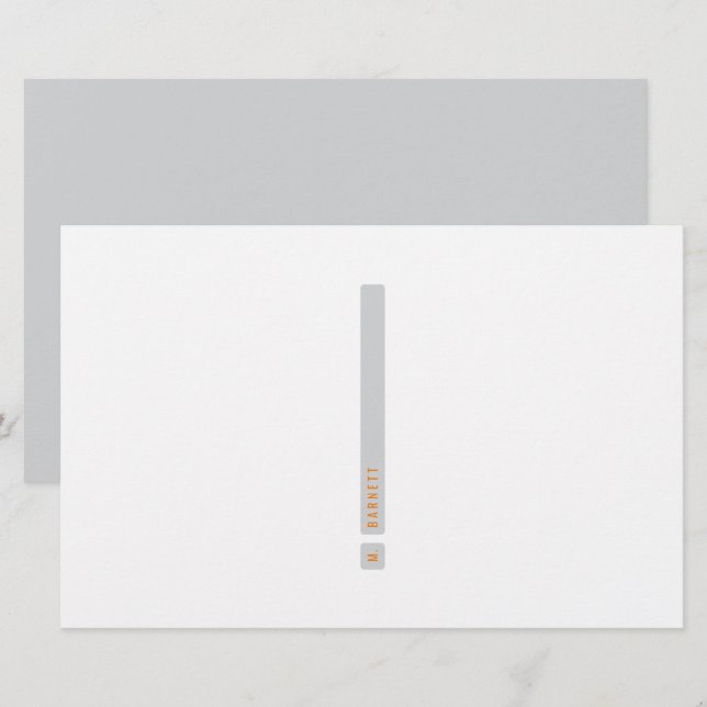 Dividing Bar Stationery (Front/Back)