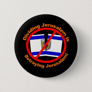 Dividing Jerusalem 2 Inch Round Button