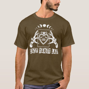 Divination Crazy Tarot Lady Crystal Ball Tarot Car T-Shirt