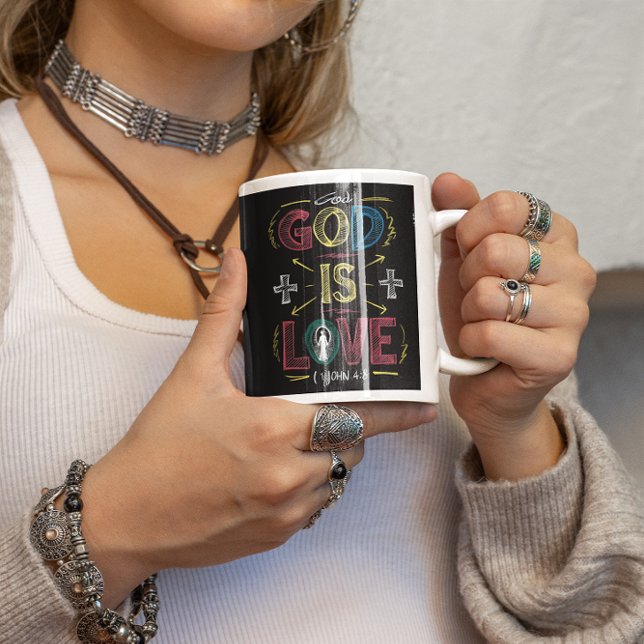 Divine Affirmation: God Is Love Coffee Mug (Creator Uploaded)