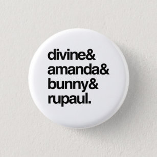 Divine Amanda Bunny and Ru 1 Inch Round Button