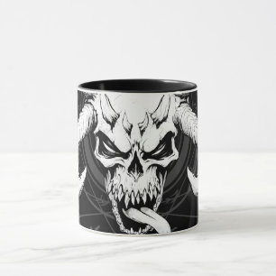 Divine Arcane Skull of Death Black Mug