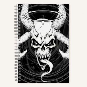 Divine Arcane Skull of Death Black Notebook