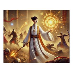 Divine Battle Healer Posters – Strength Compassion