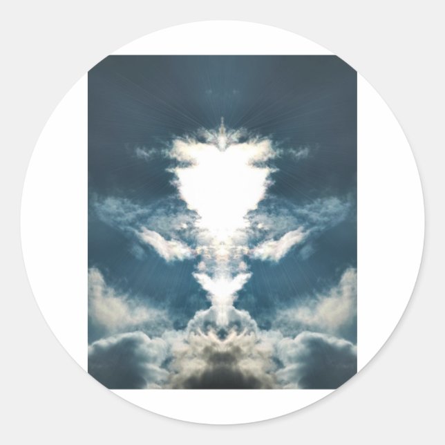 DIVINE CLASSIC ROUND STICKER (Front)