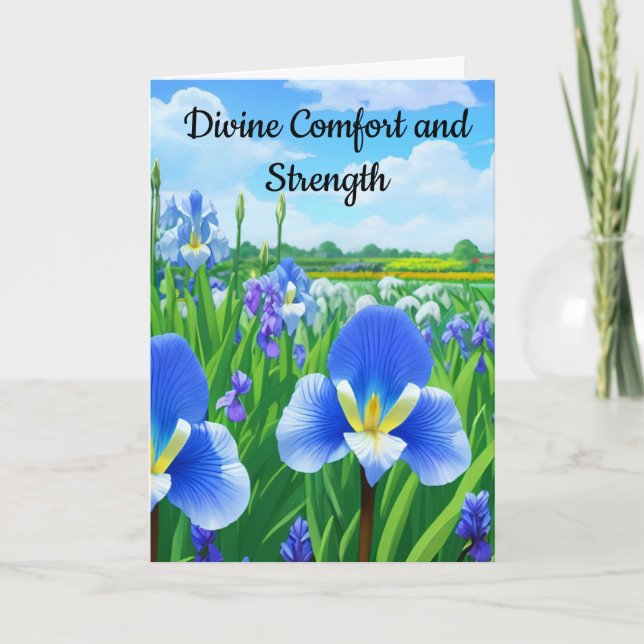 Divine Comfort and Strength GOD is with You Card (Front)