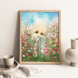 Divine Companion, Walk with Christ, Hold the Hand Poster