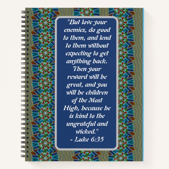 Divine Compassion: Luke 6:35's Promise of Abundant Notebook (Front)