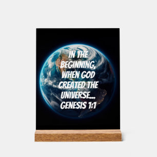 Divine Creation Acrylic Sign