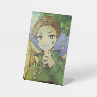 Divine defender  pedestal sign