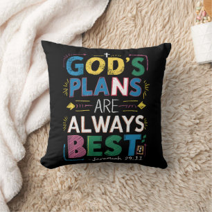 Divine Design: Gods Plans Are Always Best Throw Pillow