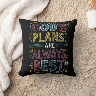 Divine Design: Gods Plans Are Always Best Throw Pillow