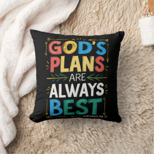 Divine Designs Gods plans are always best Throw Pillow