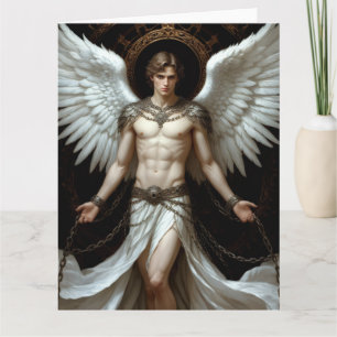 Divine Desire Muscular Angel Card