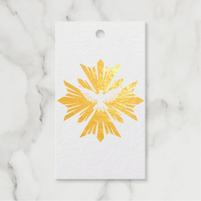 Divine dove of peace gift tags (Front)