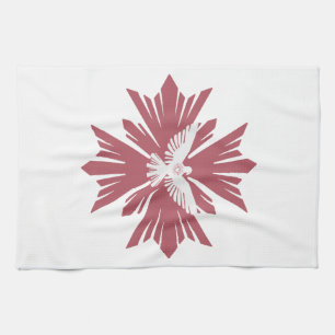Divine dove of peace kitchen towel