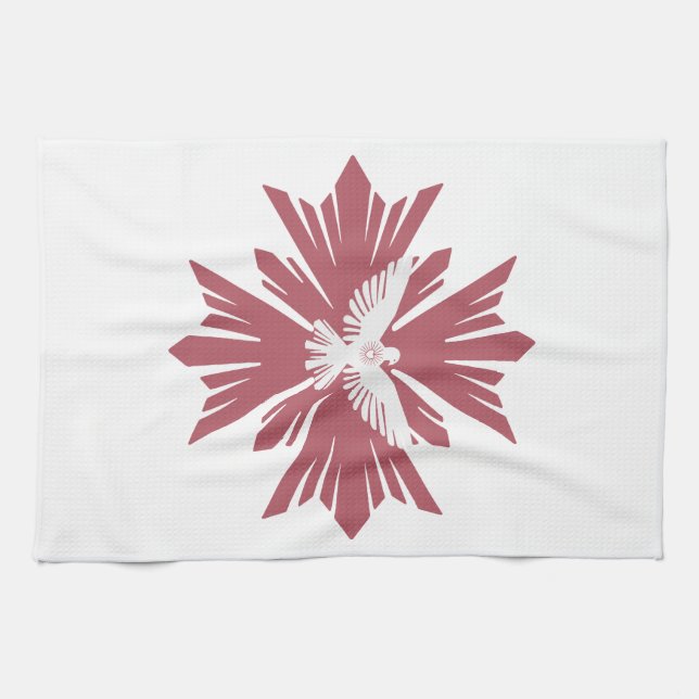 Divine dove of peace kitchen towel (Horizontal)