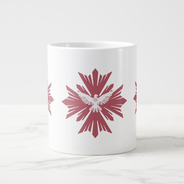 Divine dove of peace large coffee mug (Front)