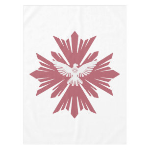 Divine dove of peace tablecloth