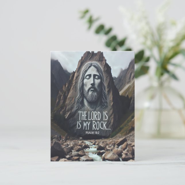Divine Encounter: Jesus on Mountain Postcard (Standing Front)