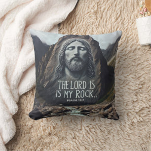 Divine Encounter: Jesus on Mountain Throw Pillow